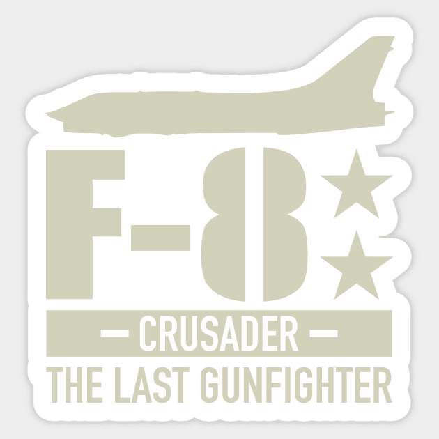 F-8 Crusader Sticker by Firemission45